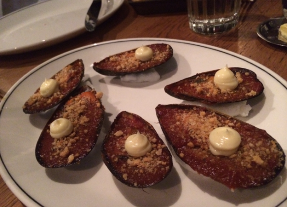 Cumulus Inc. - Baked Chilli Mussels.