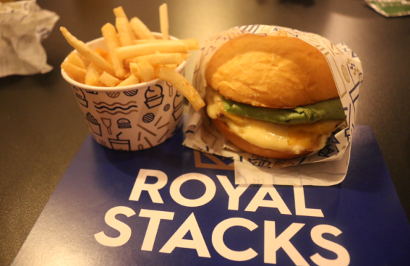Royal Stacks - Burger and fries